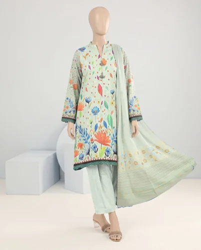 Mint Meadow – 3 Piece Khaddar Suit | Winter Collection — Women — photo 1