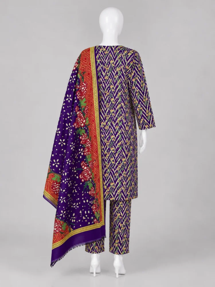 Maha Chevron Printed 3 Piece Suit