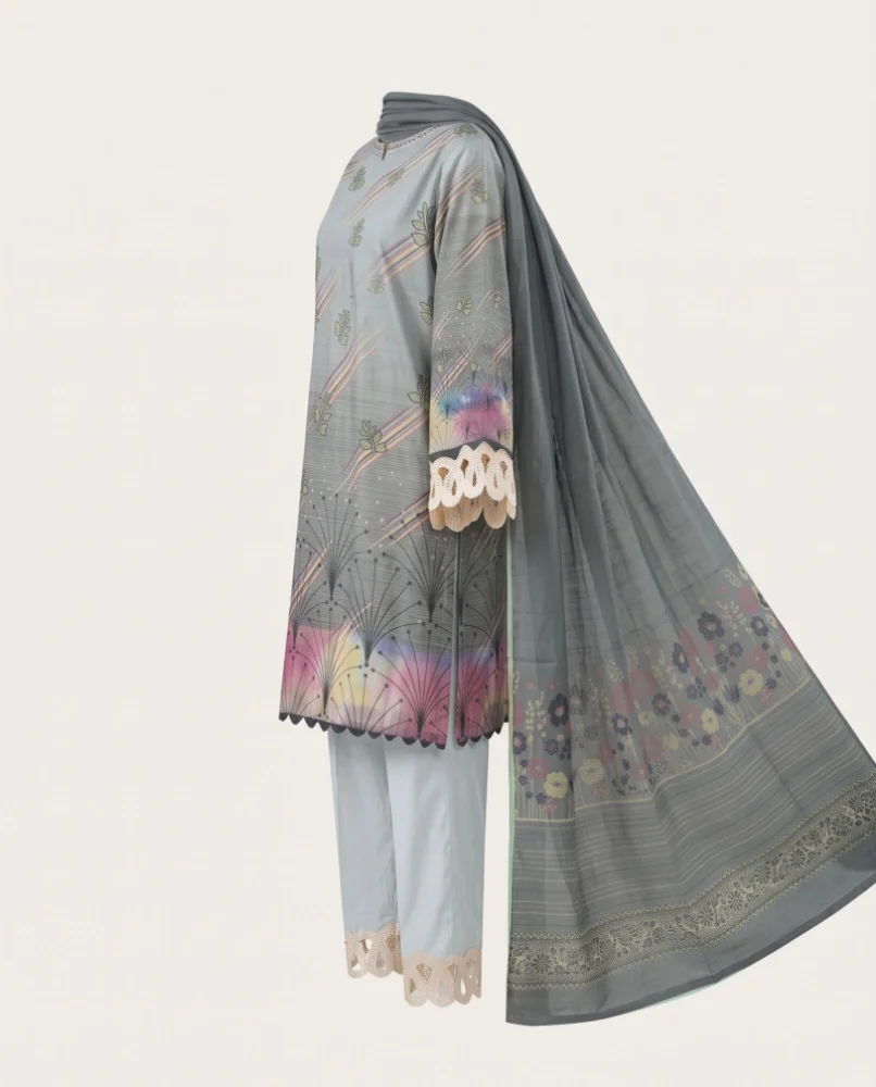 Soft Bloom – 3 Piece Unstitched Printed Khaddar Suit | Winter Collection