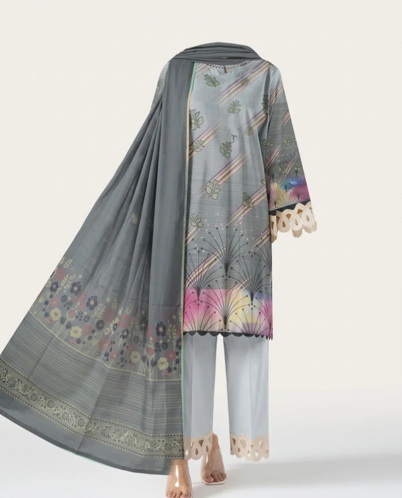 Soft Bloom – 3 Piece Unstitched Printed Khaddar Suit | Winter Collection