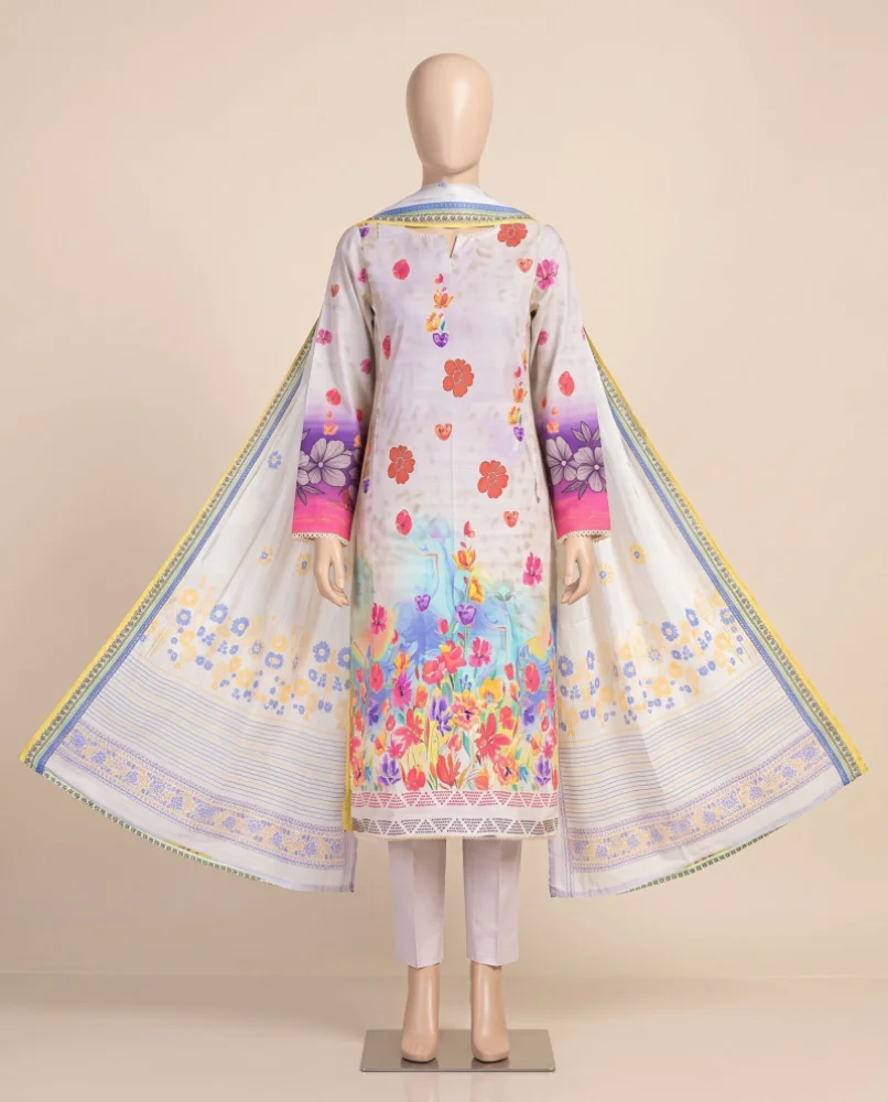 Meadow Bloom – 3 Piece Unstitched Printed Khaddar Suit | Winter Collection