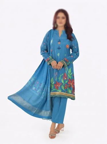 Garden Trail – 3 Piece Unstitched Printed Khaddar Suit | Winter Collection — Women — photo 3