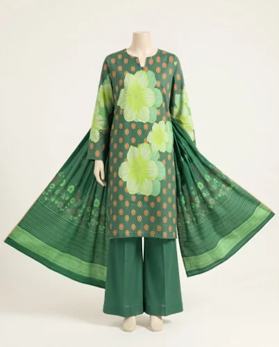Petal Dots – 3 Piece Unstitched Printed Khaddar Suit | Winter Collection — Women — photo 1