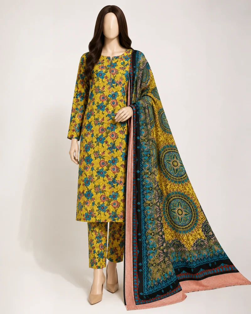 Meher Floral Printed 3 Piece Suit