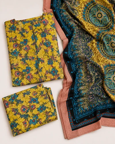 Meher Floral Printed 3 Piece Suit 3