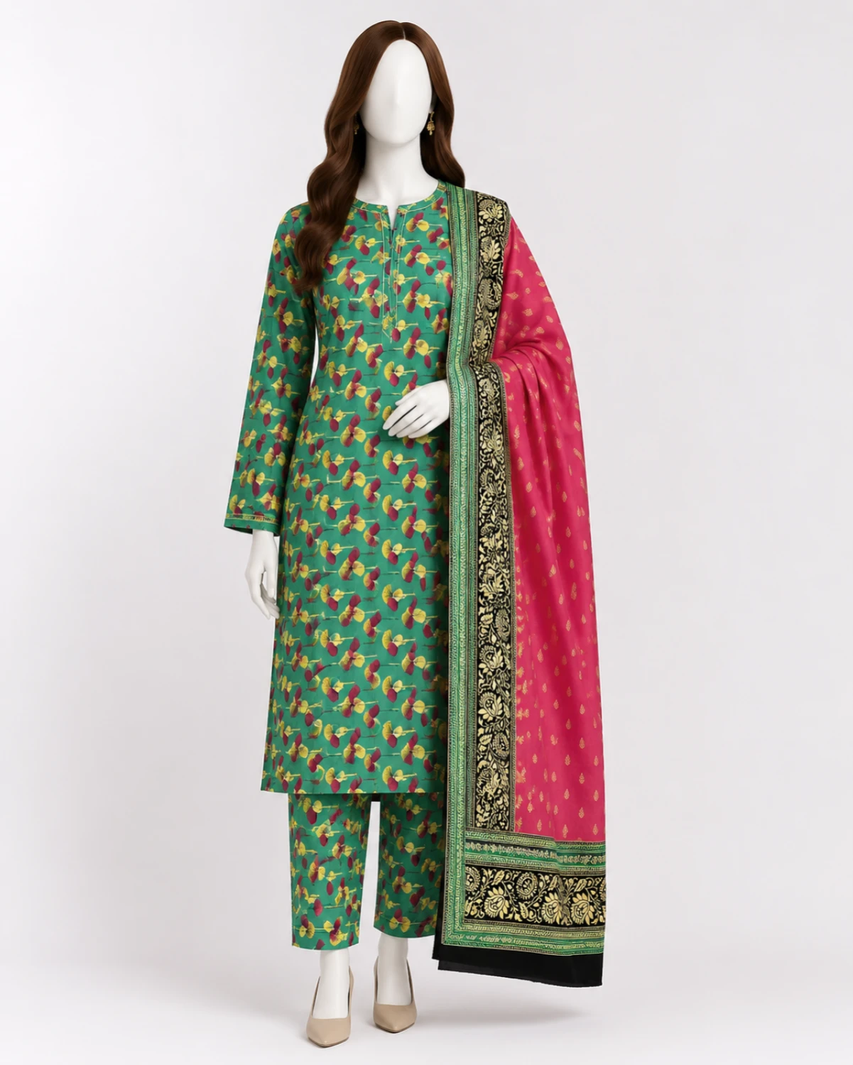 Ayla Printed 3 Piece Suit