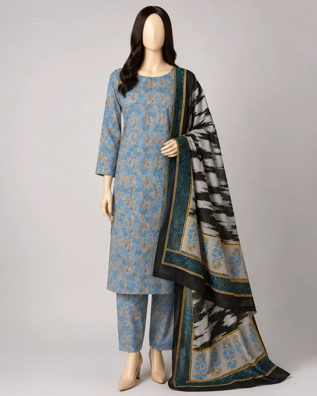 Haya Printed 3 Piece Suit