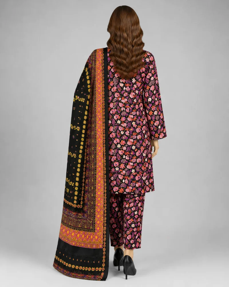 Noor Printed 3 Piece Suit