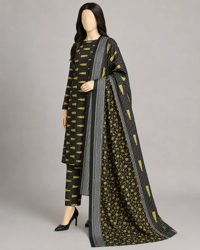 Zara Printed 3 Piece Suit 2