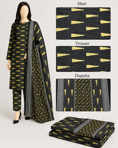Zara Printed 3 Piece Suit 3