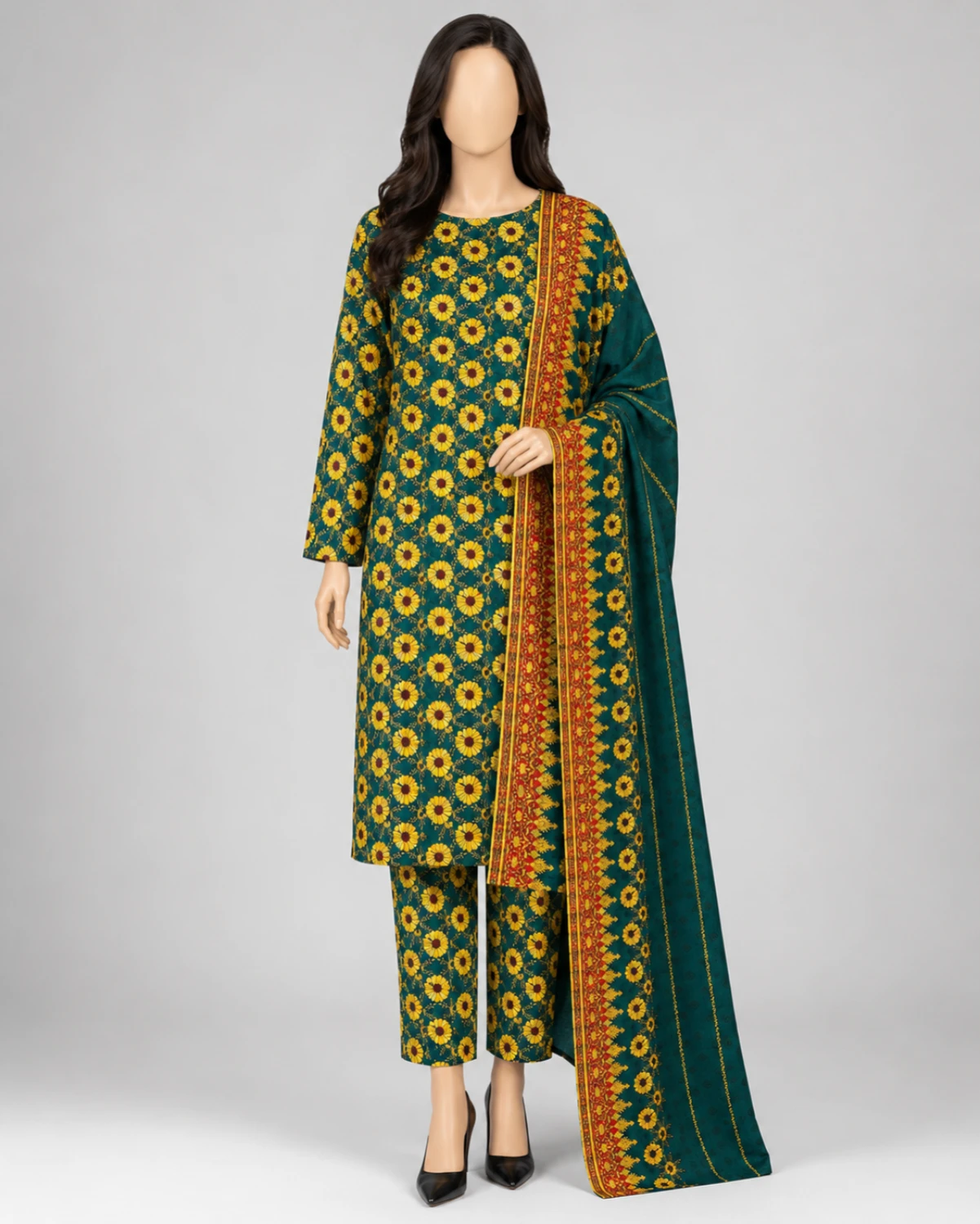 Meher Printed 3 Piece Suit