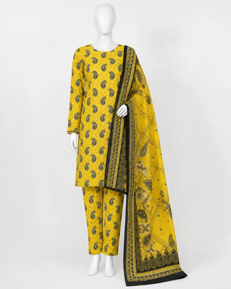 Haya Paisley Printed 3 Piece Suit