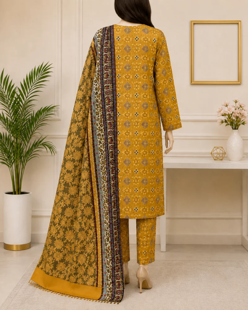 Zaina Printed 3 Piece Suit