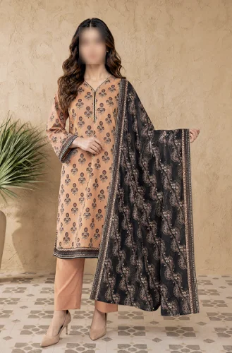 Amber Noir Printed 3 Piece Lawn Suit 2