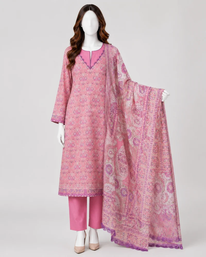 Naz Printed 3 Piece Lawn Suit