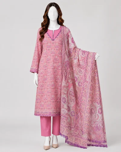 Naz Printed 3 Piece Lawn Suit 1