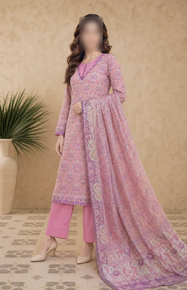 Naz Printed 3 Piece Lawn Suit