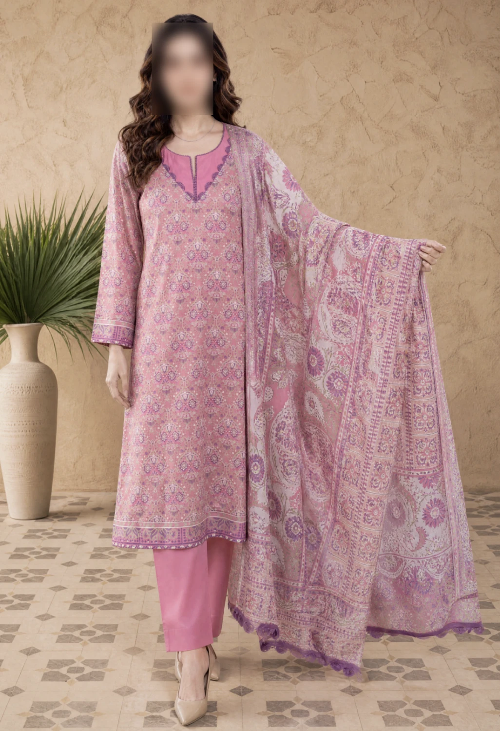 Naz Printed 3 Piece Lawn Suit