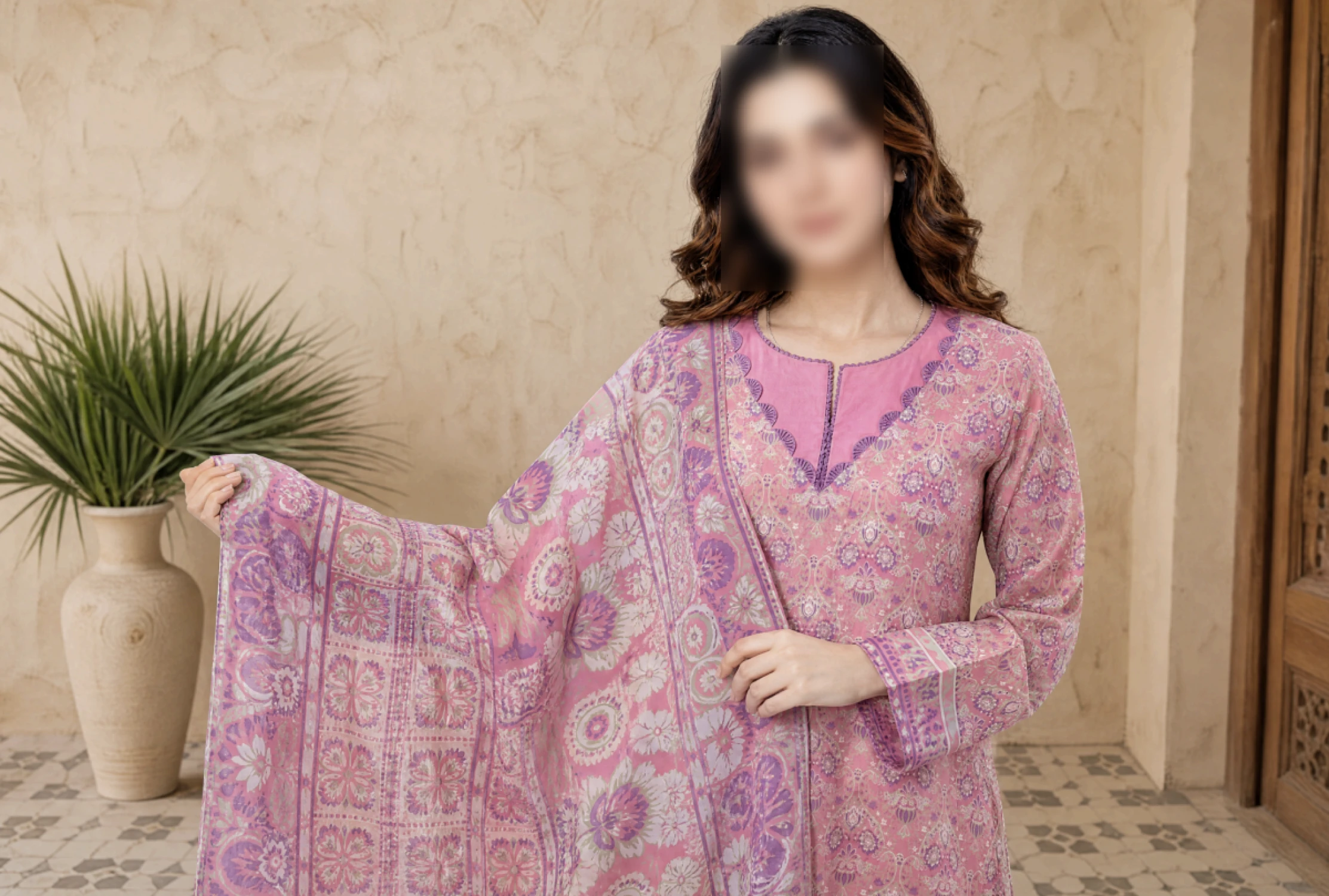 Naz Printed 3 Piece Lawn Suit