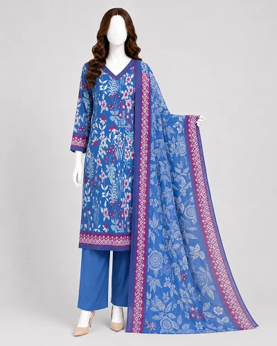 Neel Gul Printed 3 Piece Lawn Suit 1