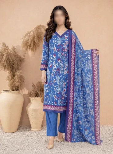 Neel Gul Printed 3 Piece Lawn Suit 2