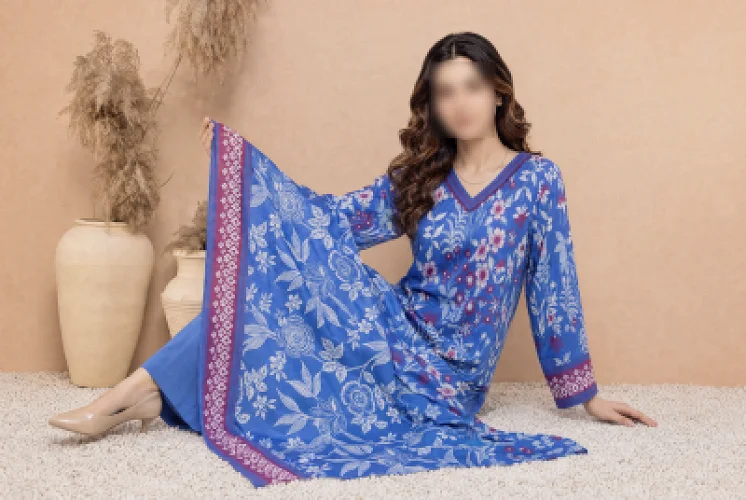 Neel Gul Printed 3 Piece Lawn Suit 3